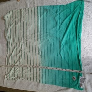 🌸🌷  NWT GAP Sea Green/White Striped Ombre Infinity Summer Scarf